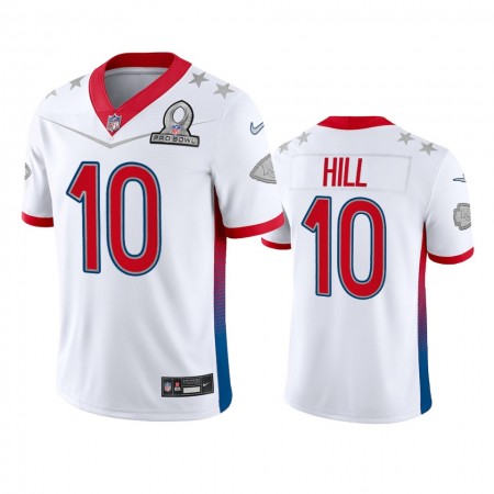 Tröjor Kansas City Chiefs Tyreek Hill 10 Game Vit 2022 AFC Pro Bowl - Män Tröjor Kansas City Chiefs Tyreek Hill 10 Game Vit 2022 AFC Pro Bowl - Män